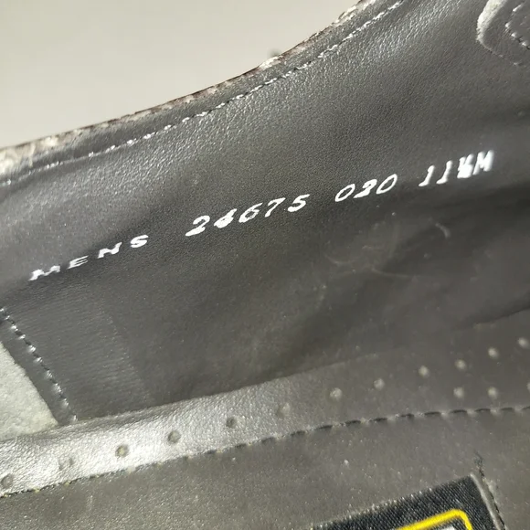 Men's croc embossed leather gray dress shoes by Stacy Adams - Picture 15 of 15